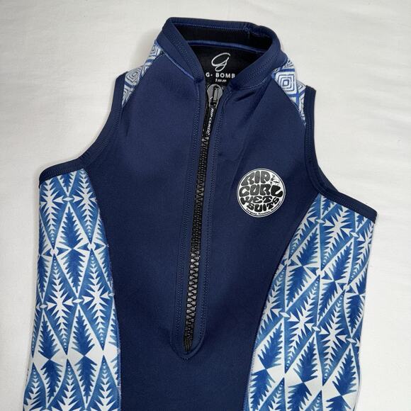 Rip Curl Navy Blue One Piece Swimsuit - Picture 3 of 4